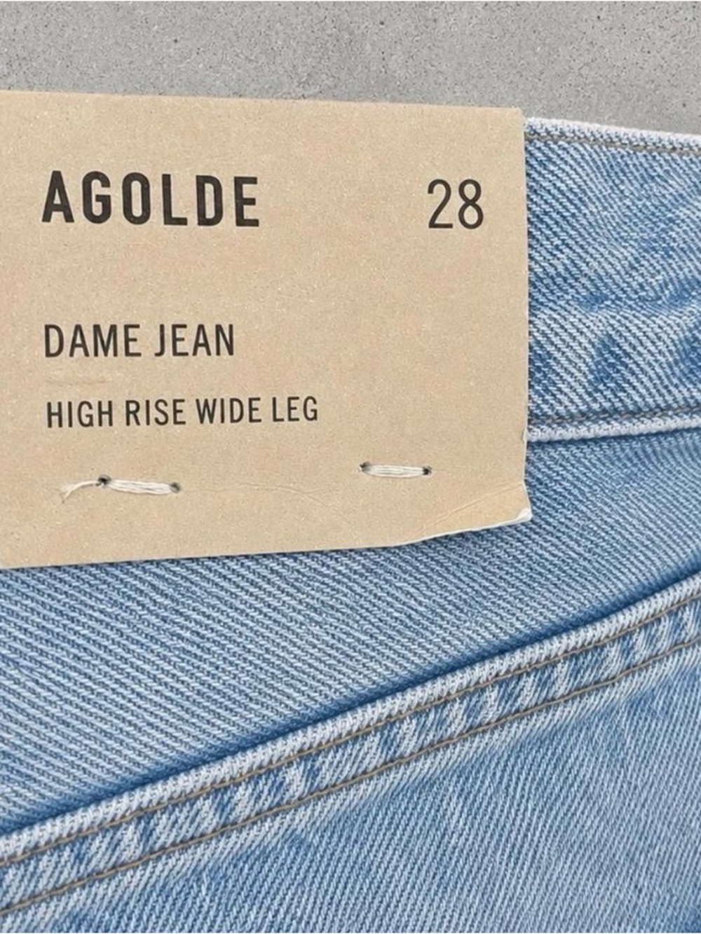NWT AGOLDE Dame Jean High Rise Wide Leg Jeans – Size 28 - Picture 6 of 7